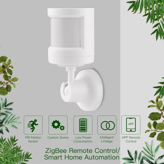 Sensor de movimento Zigbee PIR com suporte de pé Smart Life Body Movement Sensor