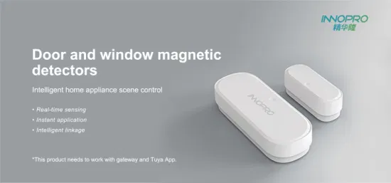 Tuya APP Smart Zigbee Window Sensor magnético Sensor de porta inteligente