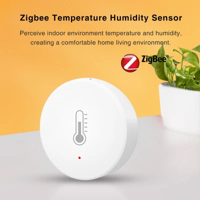 Sensor inteligente de temperatura e umidade Tuya Zigbee